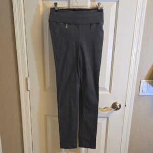 Stylish Gray Pants with Zipper Accents